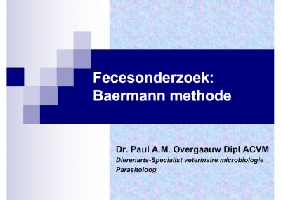 Baermann methode