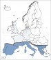 Fig. 1 Globale verspreiding van leishmaniase bij de hond in Europa
